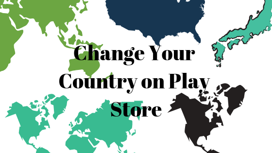 Como mudar para outro país na Play Store