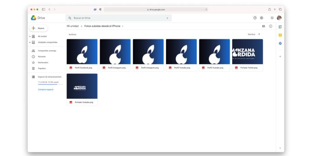 Fotos do iPhone para o Mac com o Google Drive