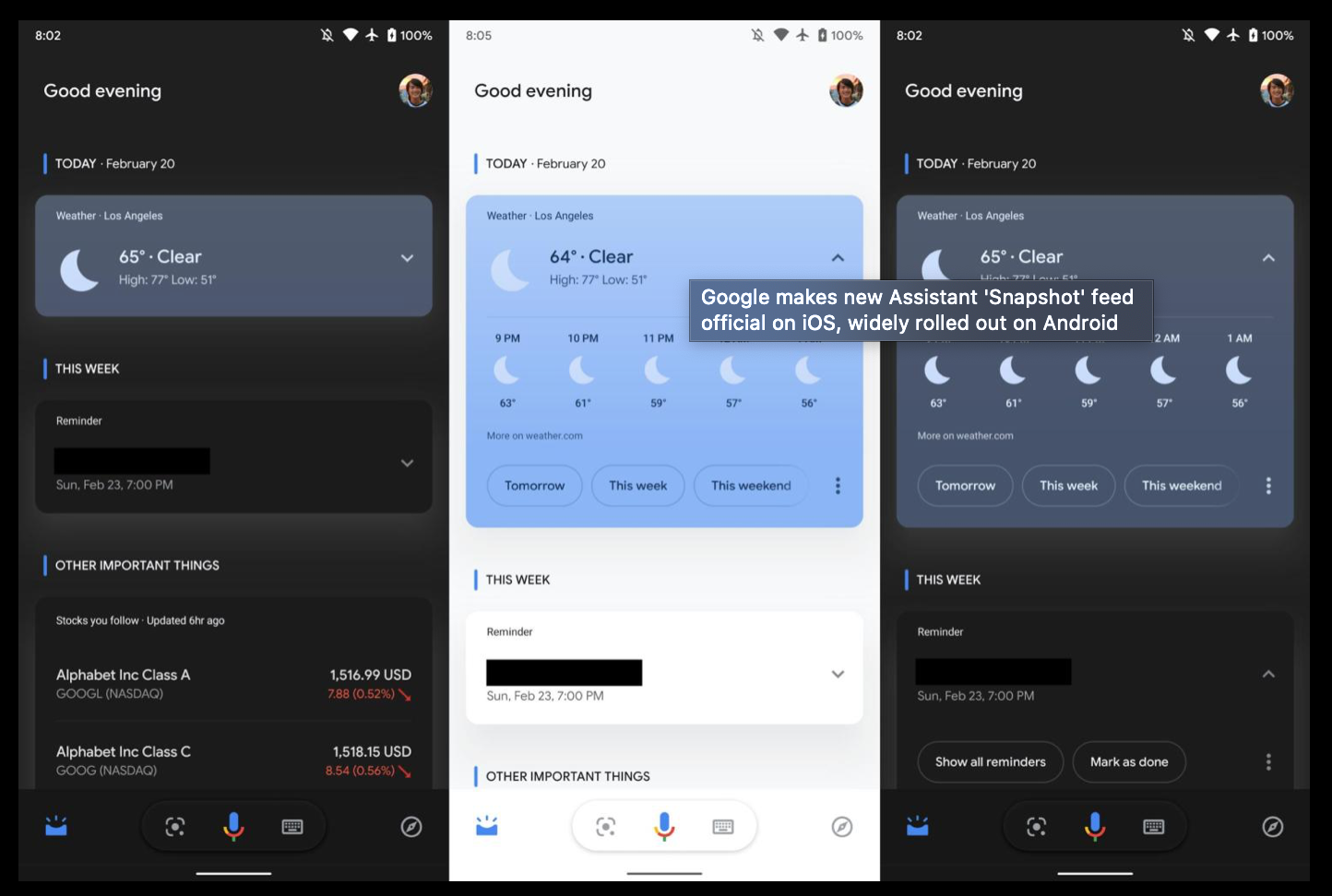 Google llança una nova 'instantània' de l'Assistent de Google: una versió renovada de Google Now