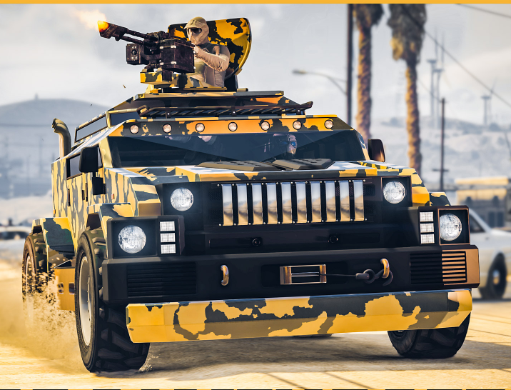 GTA Online получава превозно средство, въоръжено с .50 Cal Minigun, наречен HVY Menacer