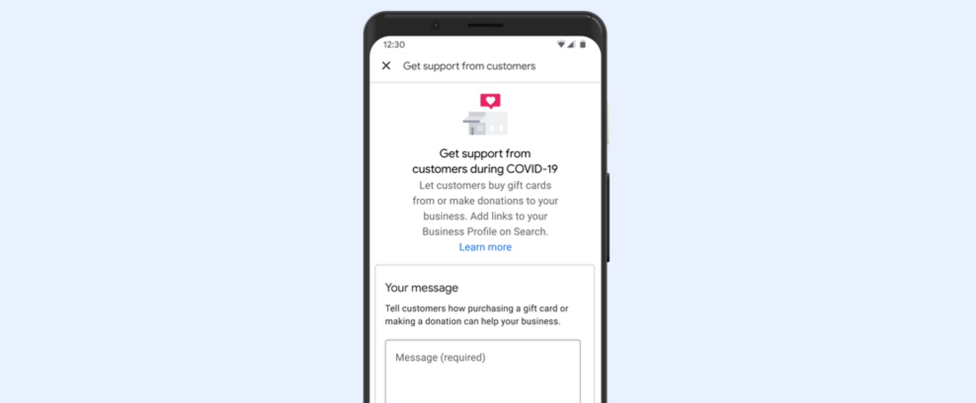 گوگل لوگوں کو مقامی کاروبار کی حمایت کرنے کا ایک طریقہ جوڑتا ہے: کاروبار کے پروفائلز سے منسلک عطیات اور گفٹ کارڈز کے ل Links لنک
