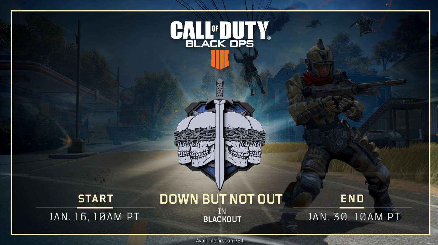 Call of Duty: Black Ops 4 Novo modo do blackout permite que o jogador reapareça