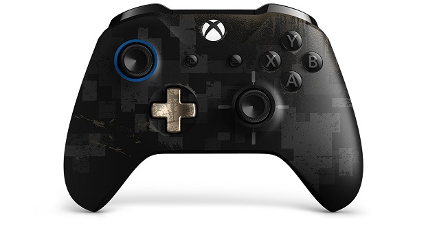 Kohandatud PUBG Xbox One'i kontroller on varustatud eksklusiivse mängunahaga