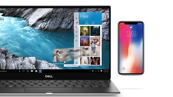 Dell Mobile Connect Now -tukiruudun peilaus iOS: ssä: Voit vetää valokuvia ja videoita laitteella
