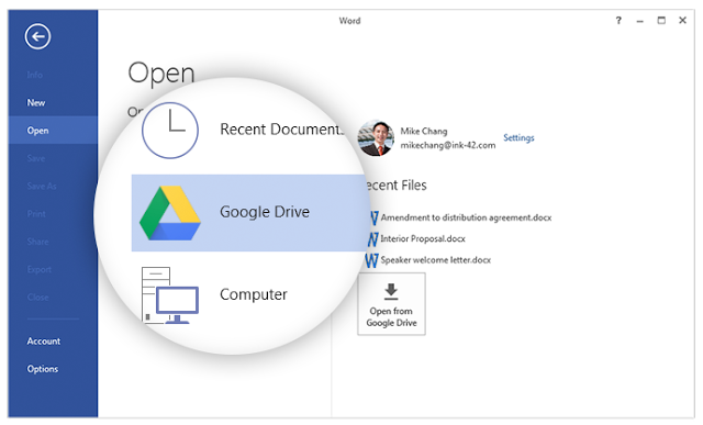 Google Drive-programtillegget i Microsoft Office blir foreldet