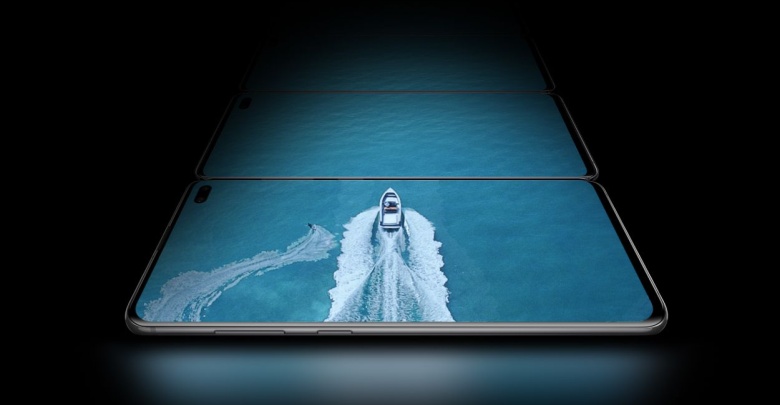 Samsung Galaxy S10 + ekraan