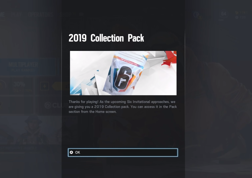 A Rainbow Six Siege Bug megerősíti a meghívásos témájú „2019 Collection Pack” programot