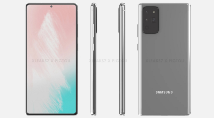 Detalhes do Samsung Galaxy Note 20: Um FHD + tela plana simples a 60 Hz