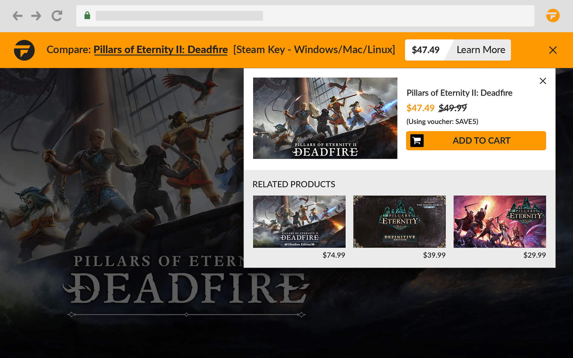 Noua extensie a browserului Fanatical vă ajută să găsiți jocuri mai ieftine