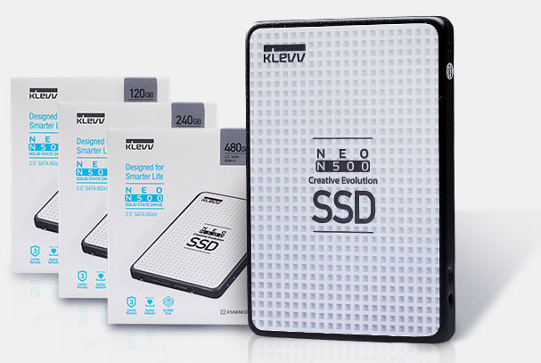 Spoločnosť KLEVV predstavuje SSD disk Neo N500 so 72 vrstvami pamäte NAND na rýchlosť zápisu až 520 MB / s
