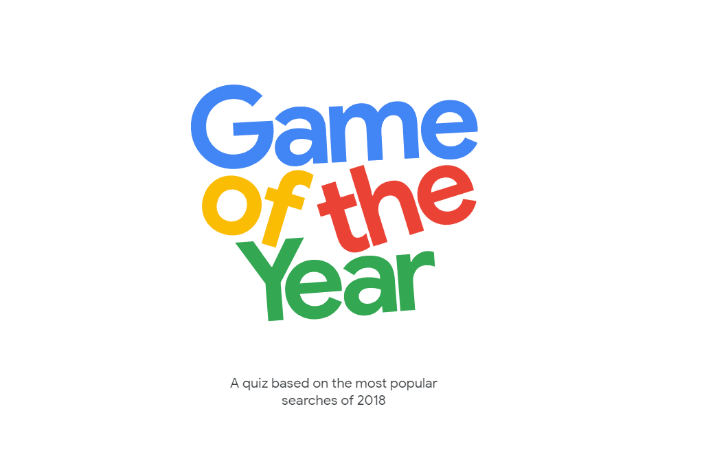 Googlen uusi vuoden pelikysely testaa tietosi vuoden 2018 huipputrendistä