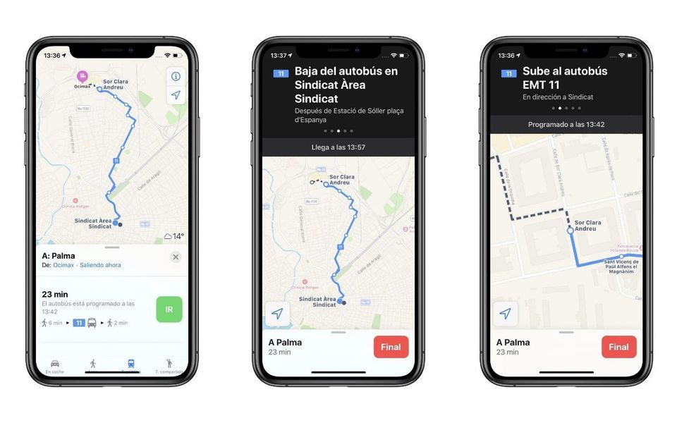 Apple Maps پہلے سے ہی پبلک ٹرانسپورٹ کے ذریعے اپنے شہر میں گھومنے پھرنے میں ہماری مدد کرتا ہے۔
