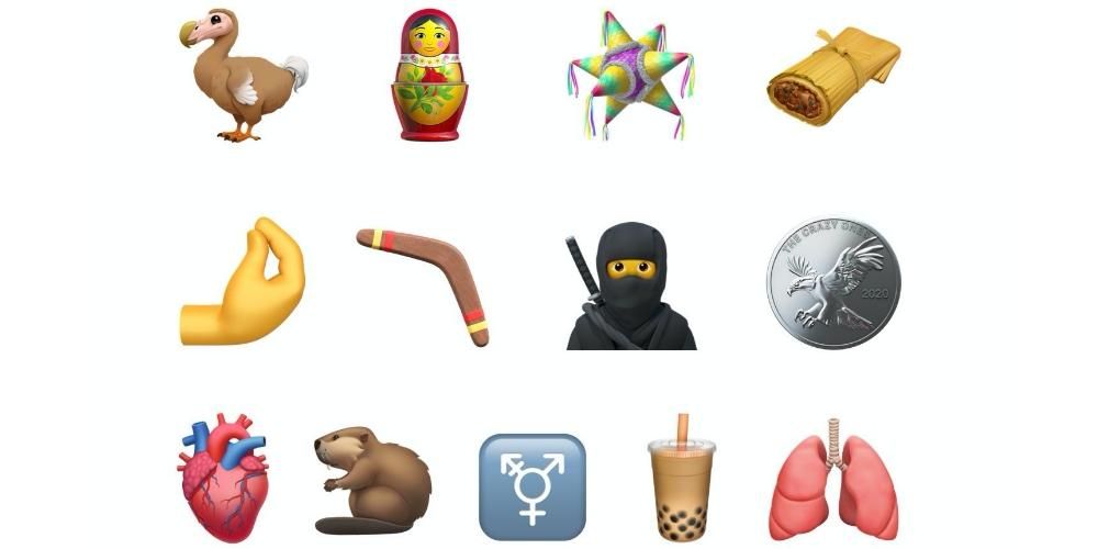 Il en va de même pour certains des nouveaux emojis de 2020 pour iPhone