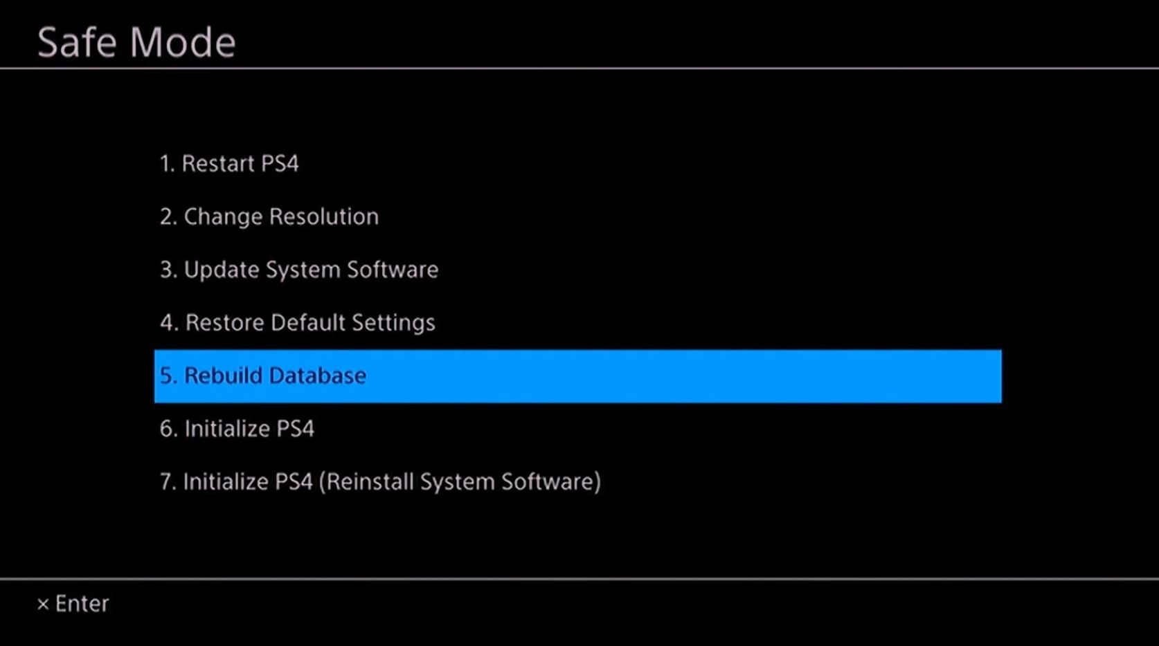 Veritabanını Yeniden Oluşturarak PS4 Performansını ve Veri Bozukluğunu Çözme