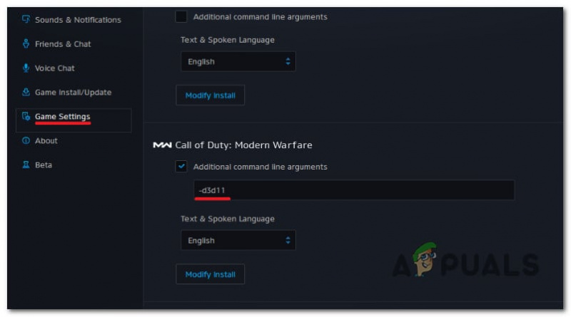  Pinipilit na tumakbo ang Call of Duty Modern Warfare sa DirectX 11