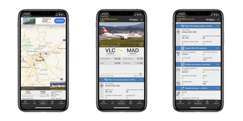 Ikuti pesawat secara real time dengan iPhone Anda berkat Flightradar 24
