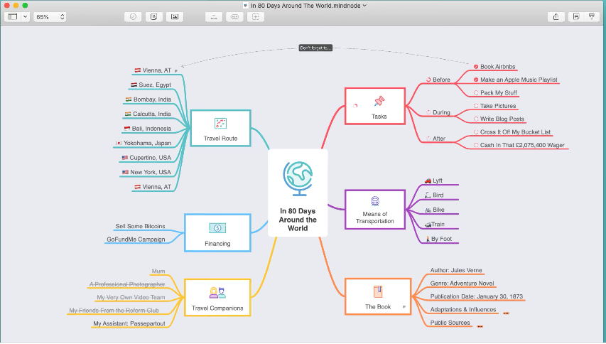 Cipta peta minda pada iPhone dan Mac dengan MindNote 6