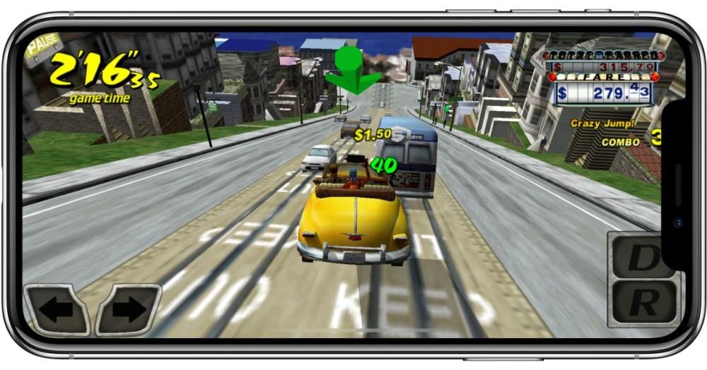 Závodní hra pro iPhone: Crazy Taxi Classic