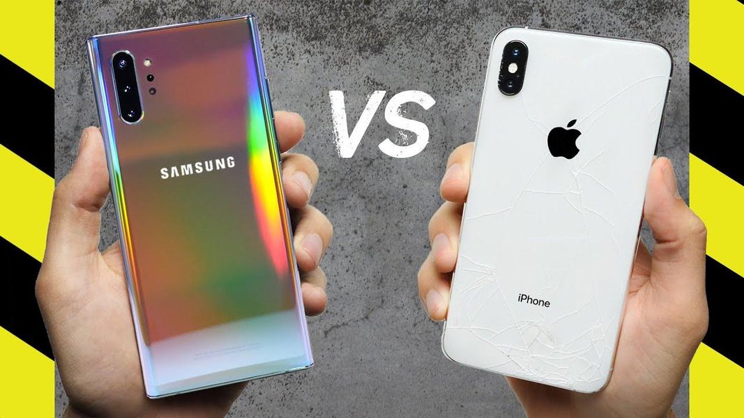 iPhone XS Max vs Samsung Galaxy Note 10+, vilken klarar bättre stötar?
