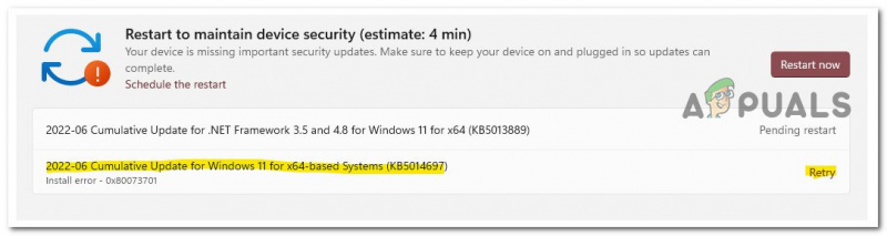 Fix: Windows 11 kumulativ opdatering vil ikke installere eller downloade