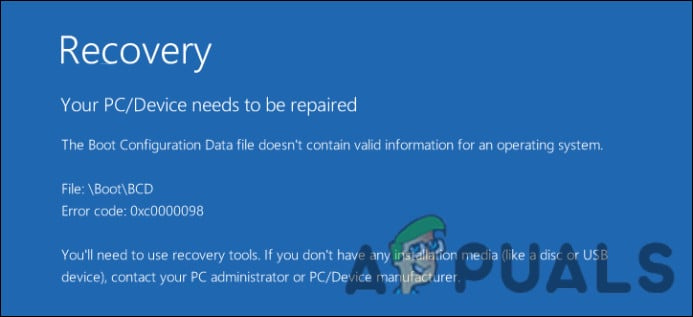 Fix: 'Din pc/enhed skal repareres' fejl på Windows